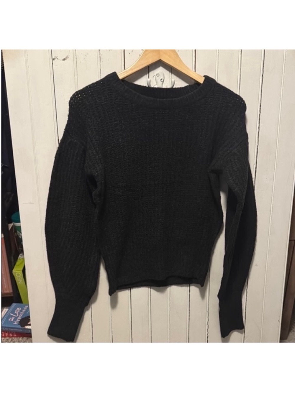 Zara Crewneck Sweater Black Size M